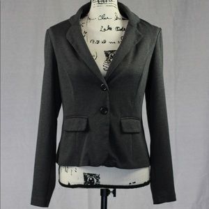 Dark Gray Soho Apparel Two Button Blazer